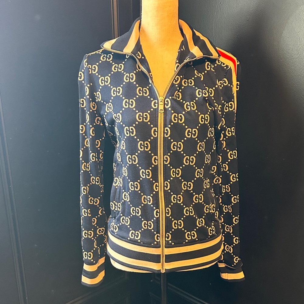 Gucci Black and white Bomber Jacket